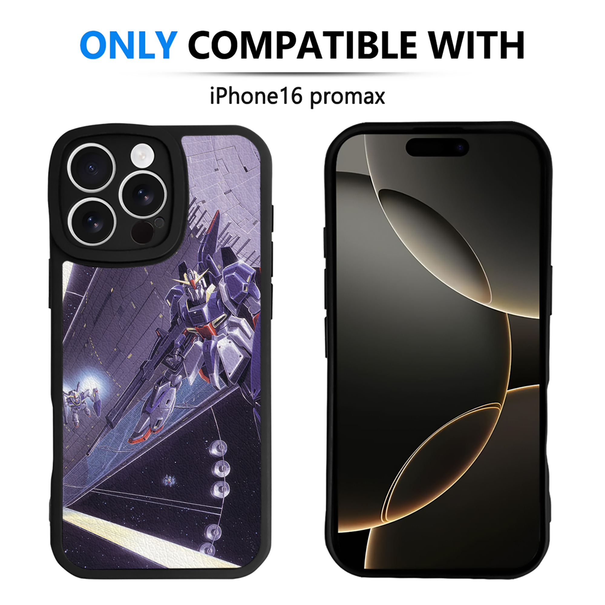 （画像用） 機動戦士ガンダム Mobile Suit Gundam 【iPhone 16シリーズ対応】シリコンスマホケース（レザー調） 材質：シリコン